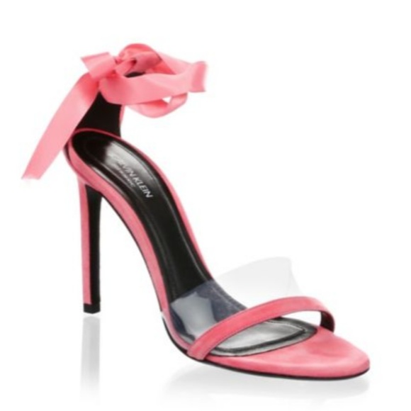 CALVIN KLEIN Bow Suede Stiletto Pumps-BRAND NEW 7M - Picture 2 of 4